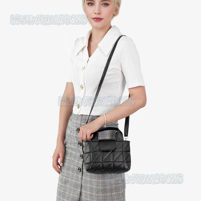 Fashion New Plaid Handbag for Women 2025 Autumn Small Square Bag Simple Shoulder Handbag Crossbody Womens Bag H250804