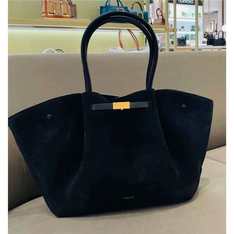 Demellie Wing Autumn Winter Suede Tote Large Capacity Shoulder Handbag Underarm Bag For Women