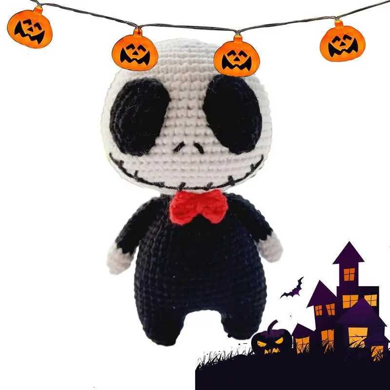 New Halloween Knitting Voodoo Doll Handmade Horror Plushies Doll Home Decoration For Scream Night Parties Room Decor M250804