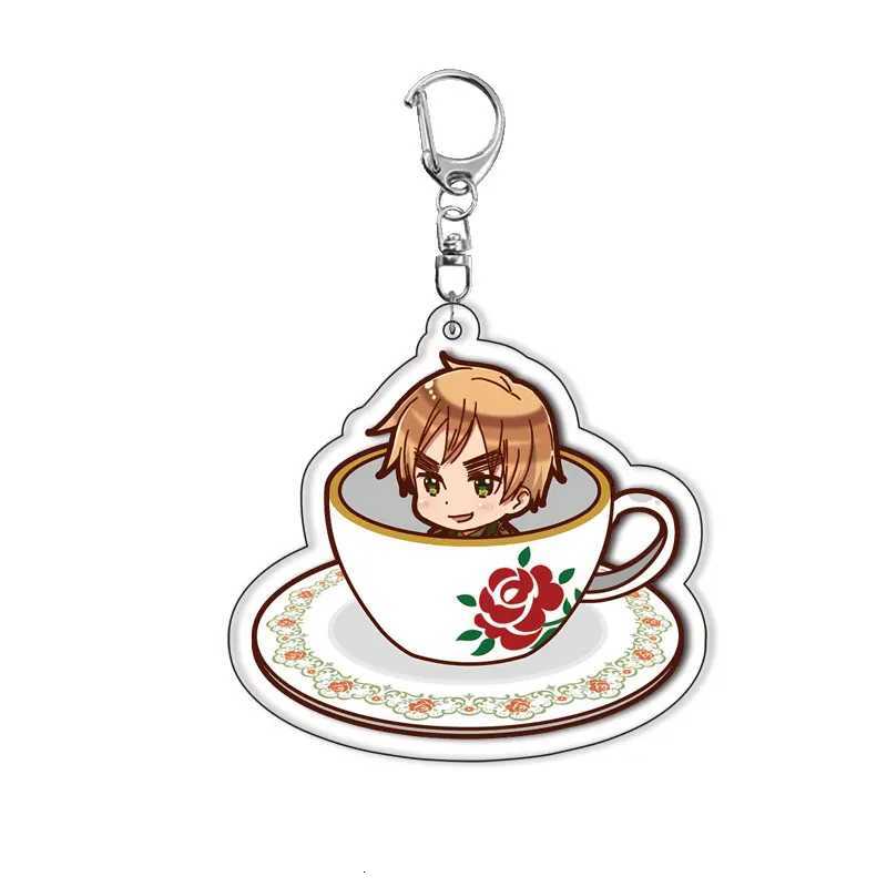 Hetalia Axis Powers APH All Chibi Characters Keychain Keychains Ring For Accessories Bag Cartoon Pendant Keyring Fans Gifts G250802