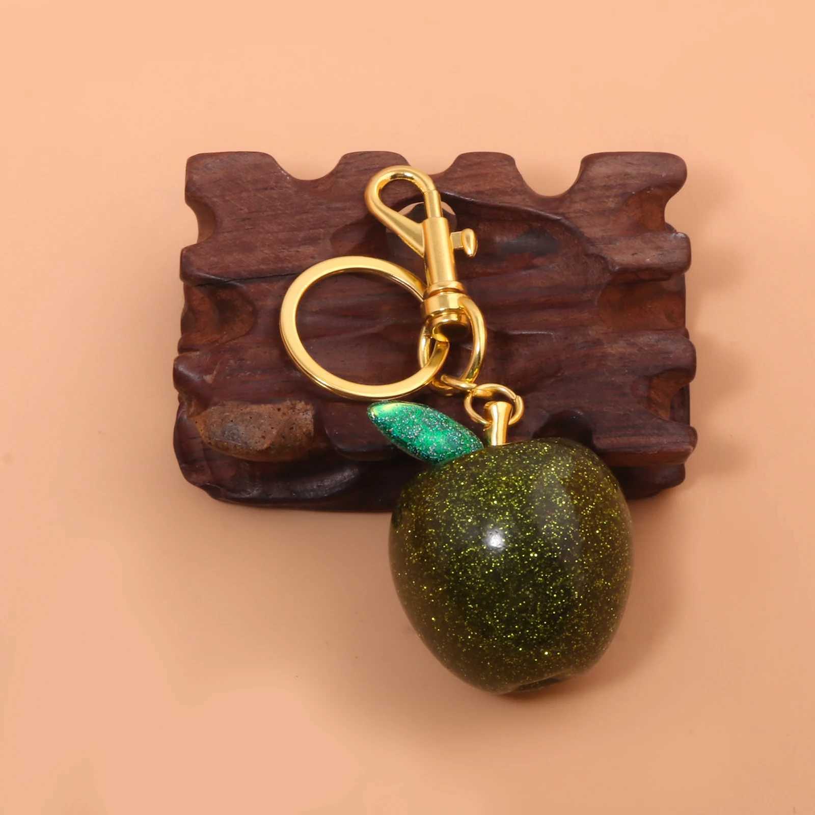 Fashion Apple Keychain Cute Crystal Red Apple Pendant Keyring For Backpack Decoration Exquisite Accessories Gifts G250802
