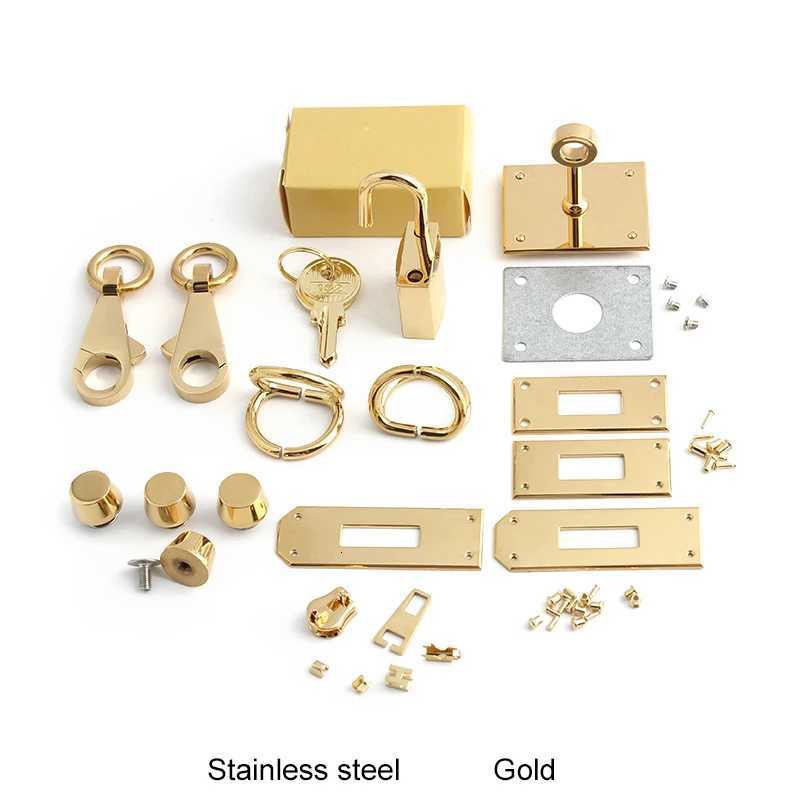 Stainless Steel Bag Lock Clasp Metal Bag Buckles for Women Handbags Purse Twist Lock Closure Clasp DIY Hardware Accessories G250802