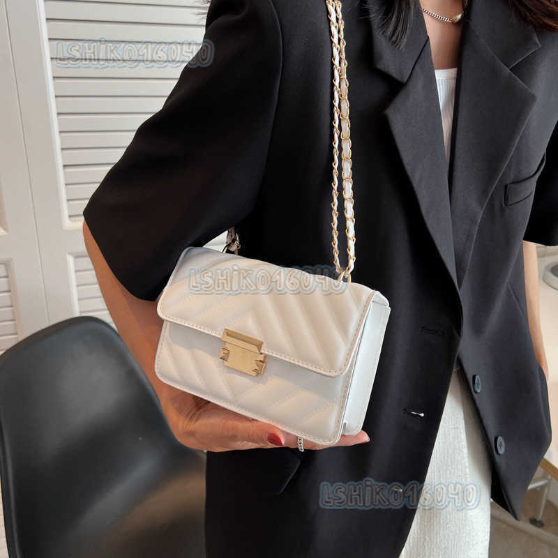 Bag Female Fashion Messenger Bag Red Super Fire Candy Color Chain Small Square Bag Small Crowd Stripe Messenger Bag Tide H250804