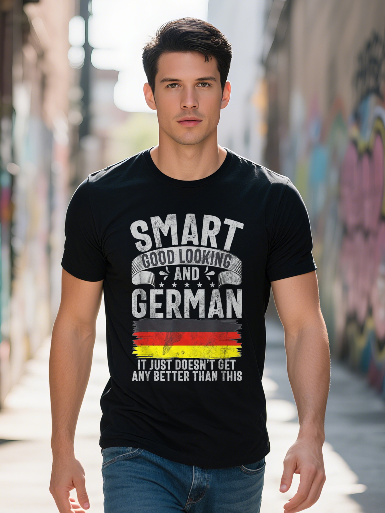 Smart Good Looking And Funny German T-Shirt c2b10