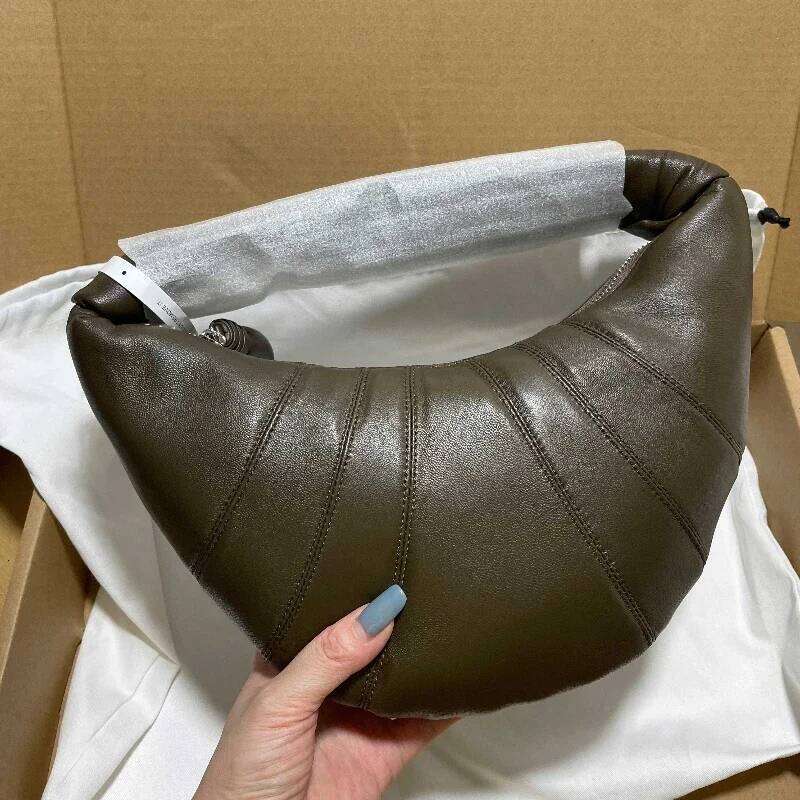 SS Lambskin Croissant High end Light Underarm Women s Handbag Brand Original Dumpling Bag bag