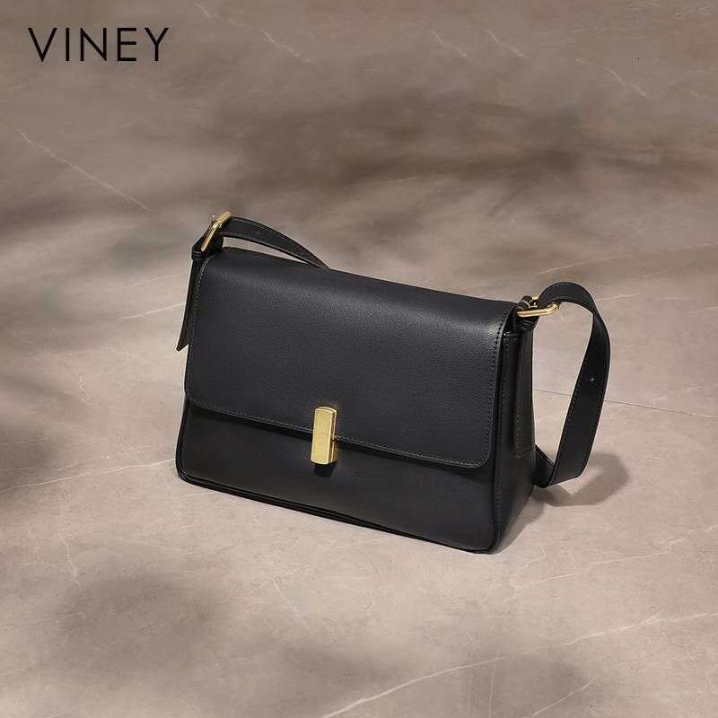 VINEY Ladies 2025 New Women's Messenger Genuine Leather Large Capacity High-end Underarm Shoulder Bag