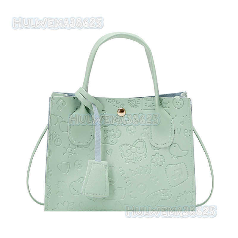2025 Spring New Tote Bag Single Shoulder Bag Street Fashion Bag for Women Embossed Handbag H250804