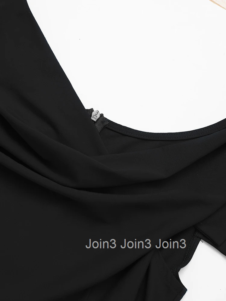 Nice-Forever Summer Women Chic Cowl Neckline Solid Color Dresses Formal Business Office Elegant Vintage Bodycon Dress B835