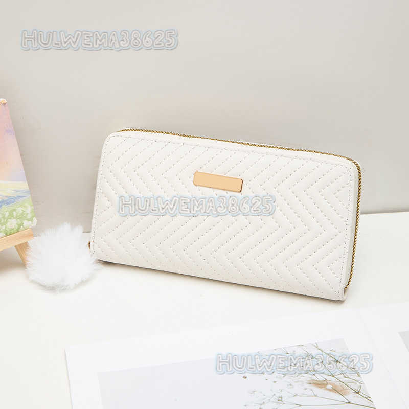 Sweet Style Diagonal Stripe Long Wallet 2025 New Simple Zipper Womens Clutch H250804