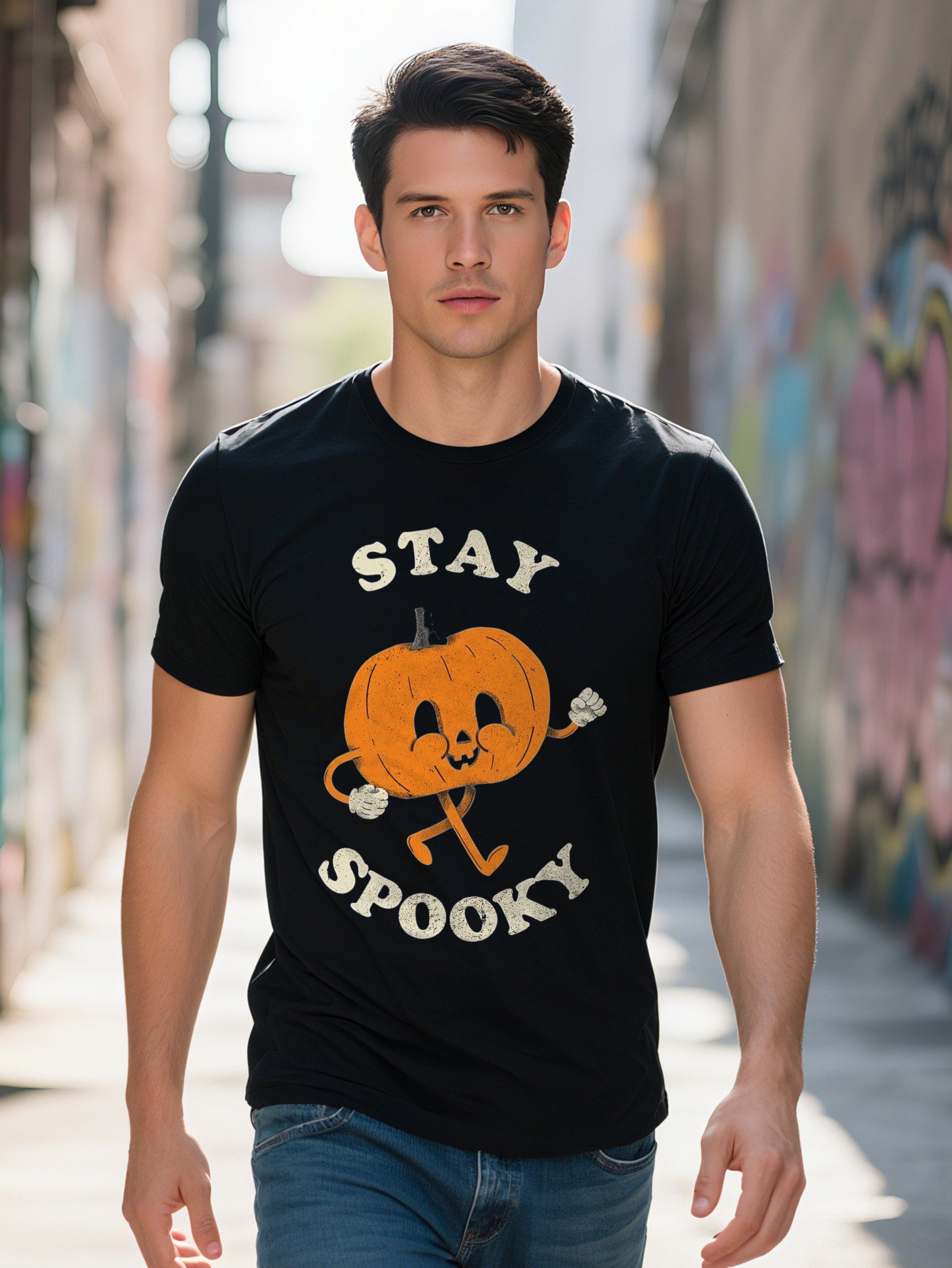 100% Cotton Comfortable TeeFury Keep The Pumpkin Men's T-Shirt with Short Sleeves and Round Neck Ideal for Halloween 0eb82