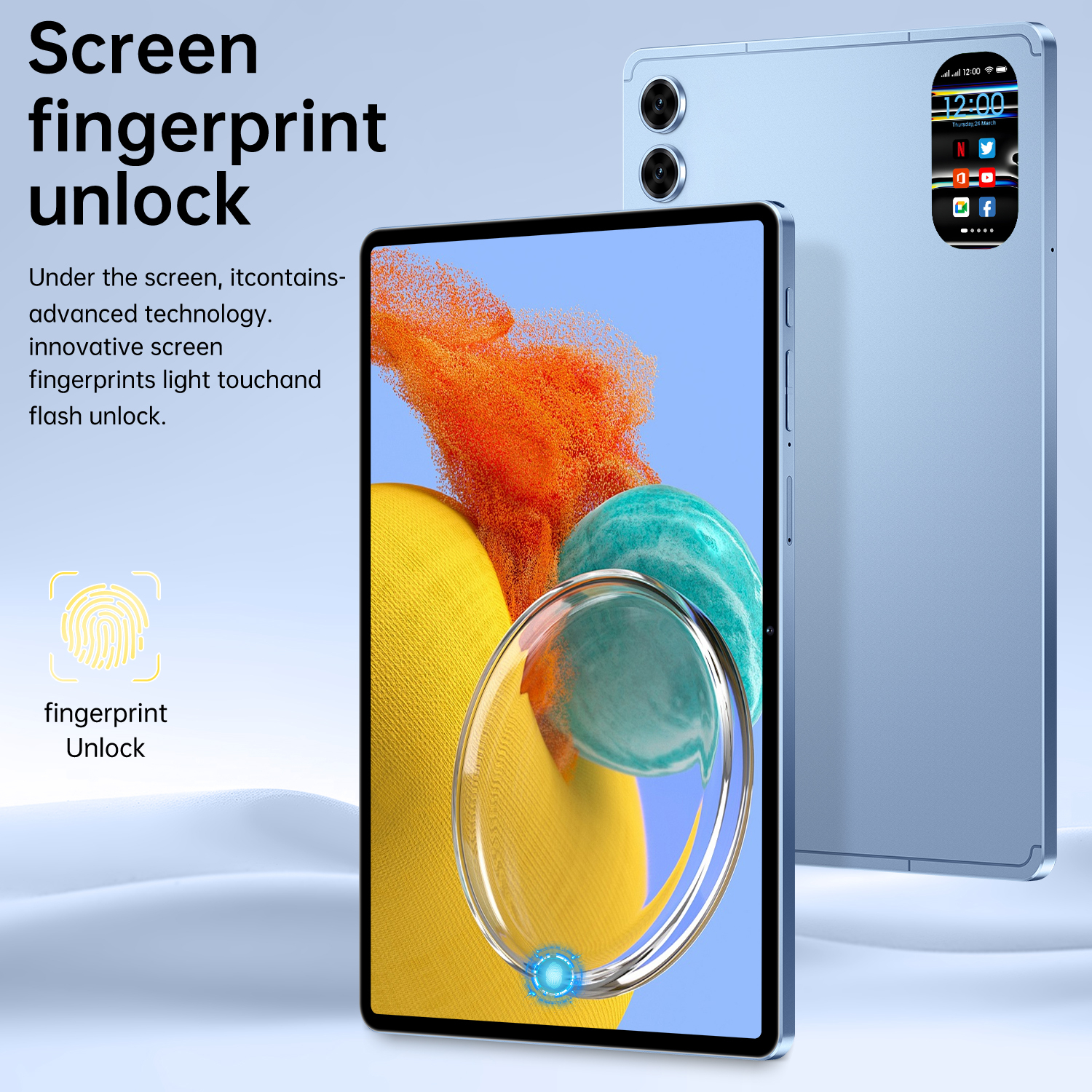 S10 Ultra Tablet PC 10.13 inch HD Screen Android 15 ,Snapdragon 8 Gen3 10 Cores CPU,16GB+1TB Android Tablet,16MP+32MP Camera ,10000mAh Battery, 5G Dua