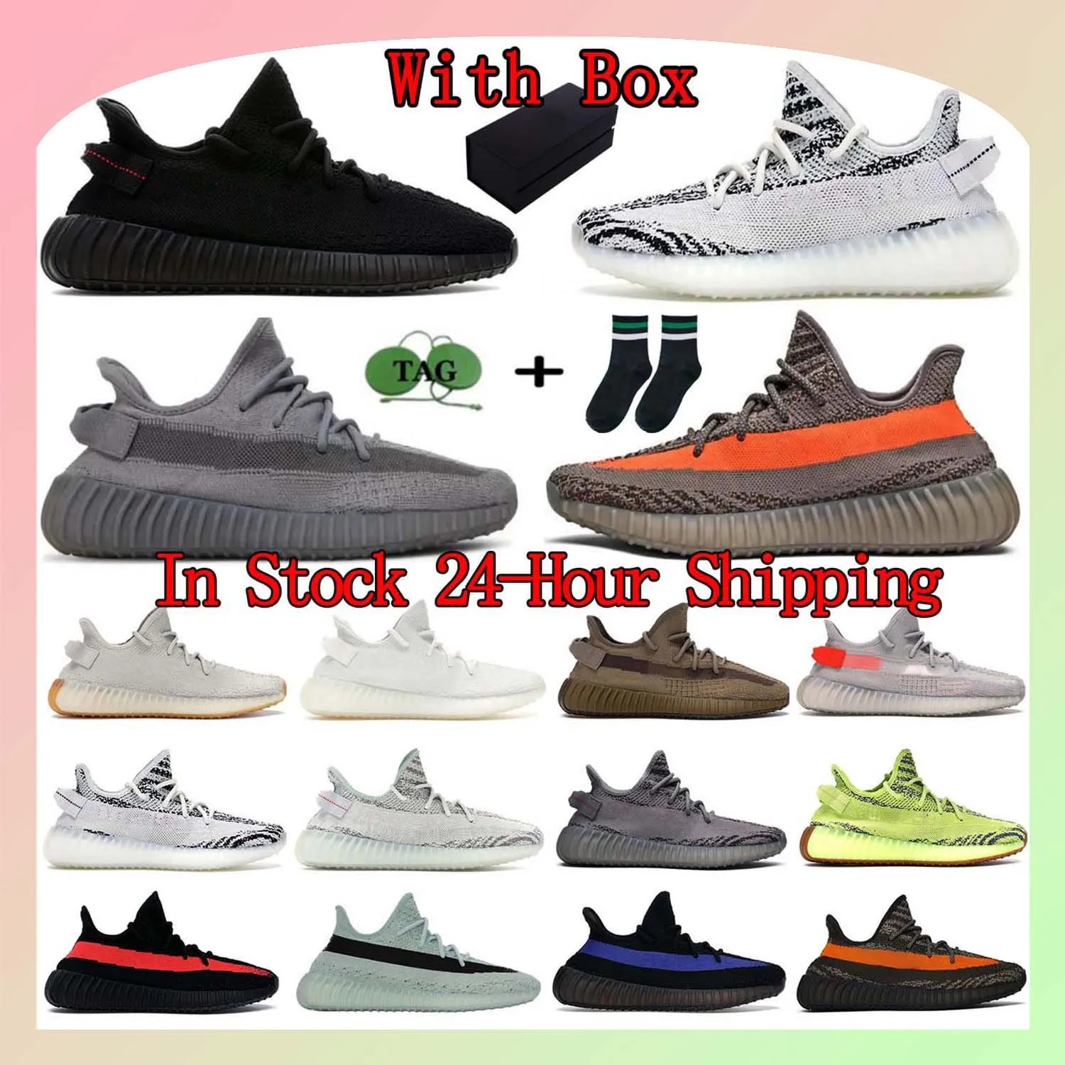 With box Designer Shoes Top quality Casual Shoes Running Shoes Multicolor Sneakers Men Women Onyx Bred Cream White Breathable Sneakers Classic Outdoor Sports Shoes