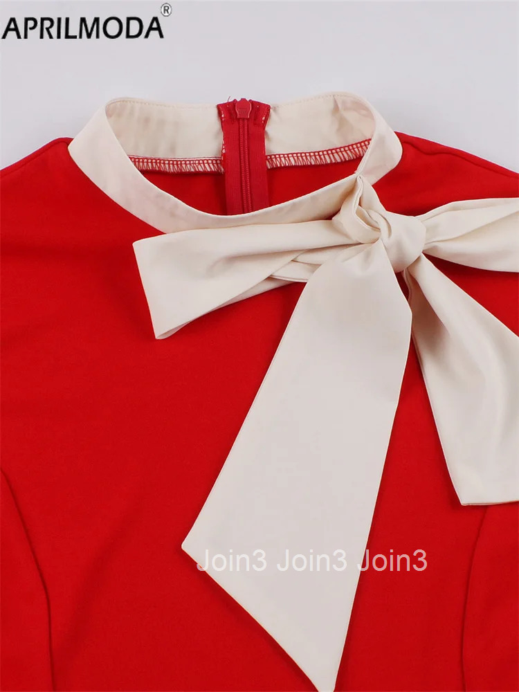 Polka Dot Print Patchwork Vintage Style A Line Swing Flare Dress Short Sleeve Red Pink Black 1950s Summer Holiday Casual Dresses