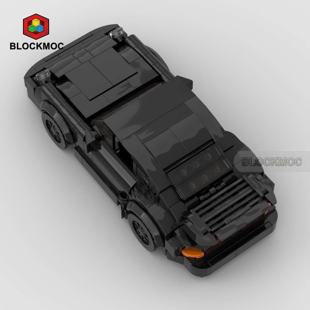MOC-Black Bird (930)Turbo Racing Sports Car Vehicle Speed Super Racer Building Blocks Brick Creative Garage Toys for Boys