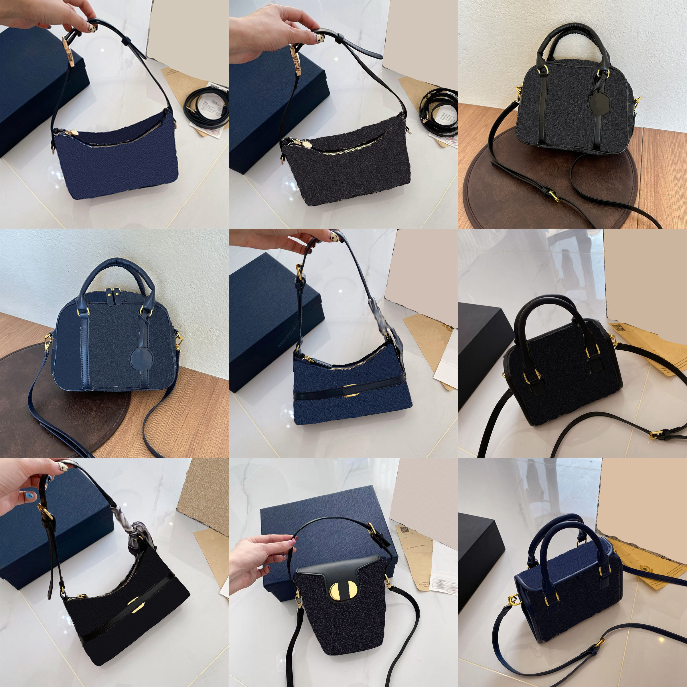 Designer bag Designer bucket bag Letter printed Embroidery Retro top Luxury Fashion Womens Shoulder Leather Handbag Bag crossbody bag Underarm bag wrist bag