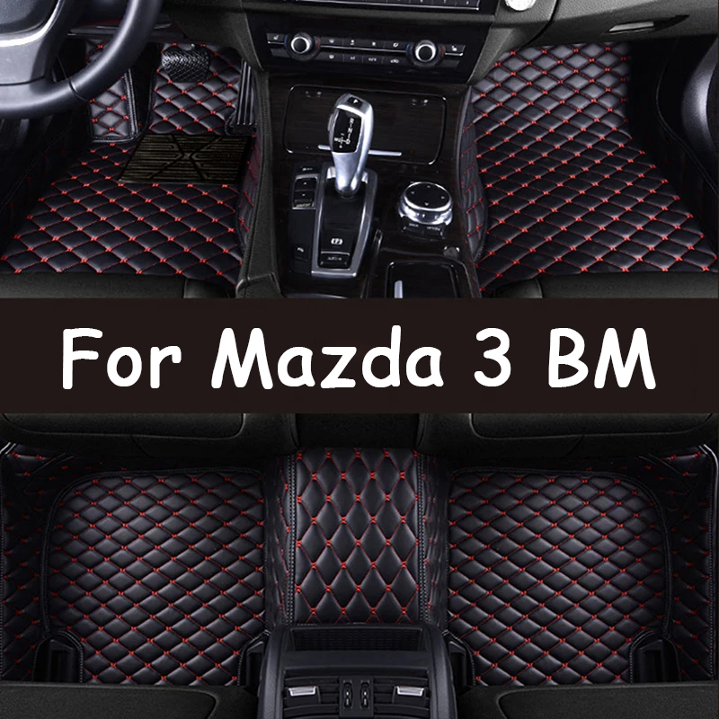 Car Floor Mats For Mazda 3 BM BN MK3 2014 to 2018 Mazda3 Sedan and Hatchback Rugs Footpads Carpet Panel Pad Foot Pads Accessories