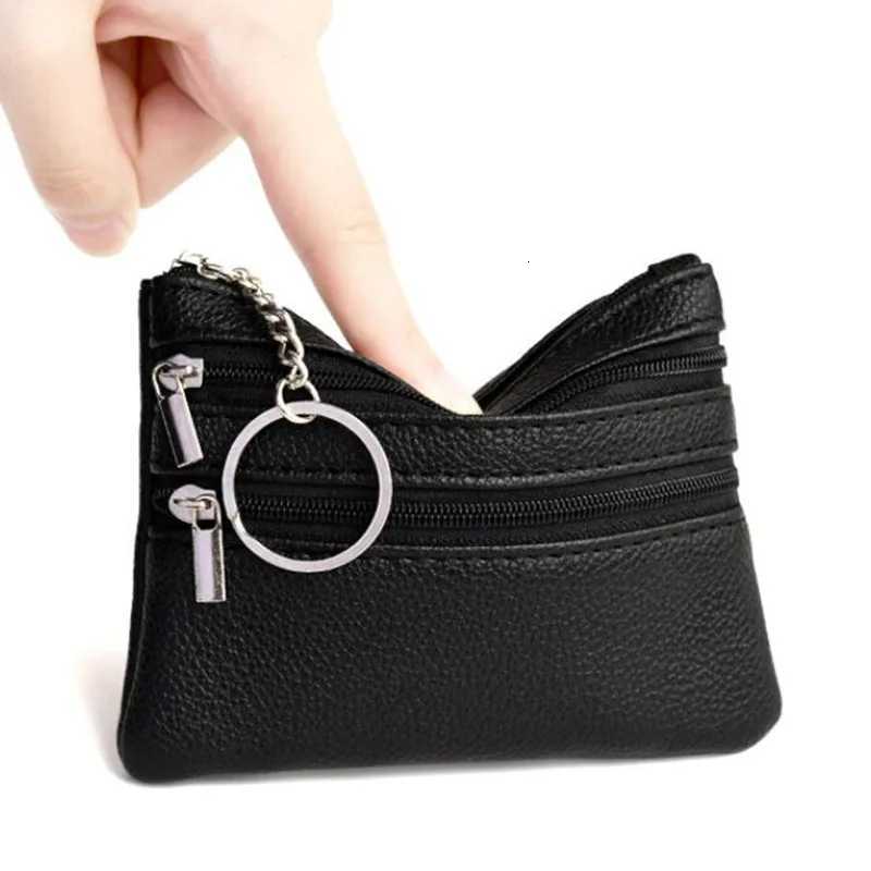 Fashion Women Small Wallet For Ladies Zipper Card Purse Key Storage Bag High Quality PU Short Wallet Female Money Bags G250802