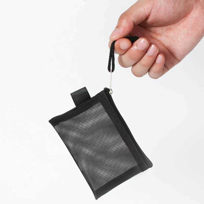 Zipper Pouch Traveling Small Coin Wallet Mini Mesh Coin Bags Money Earphone Data Cable Storage Bags Bus ID Credit Card Holder G250802