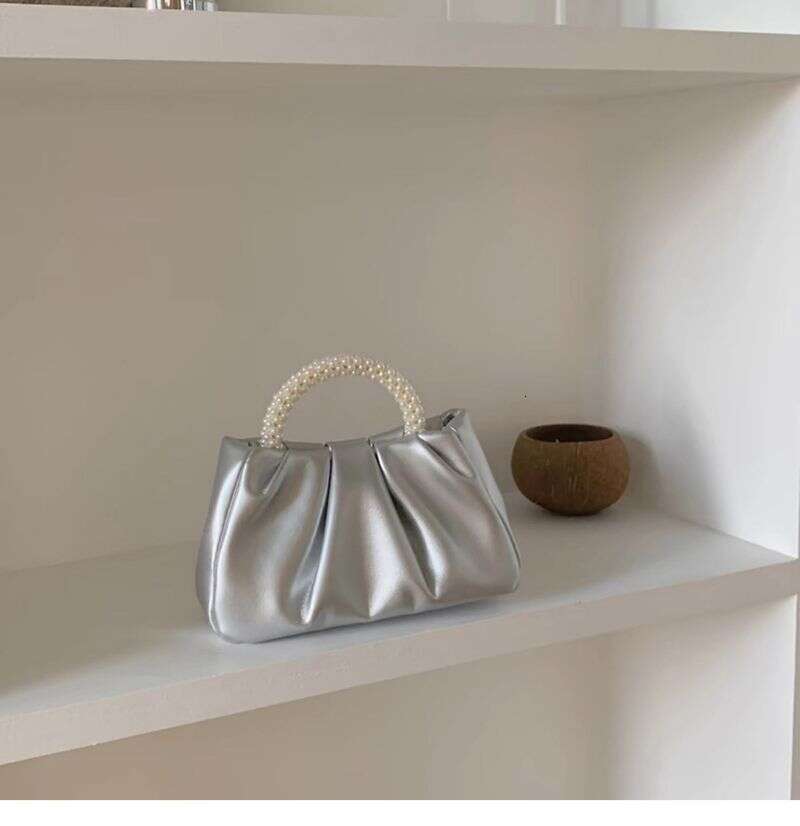 Sweet Girls Handheld Fashion Women's Cloudy Pearl Light Mini Cell Phone Pouch