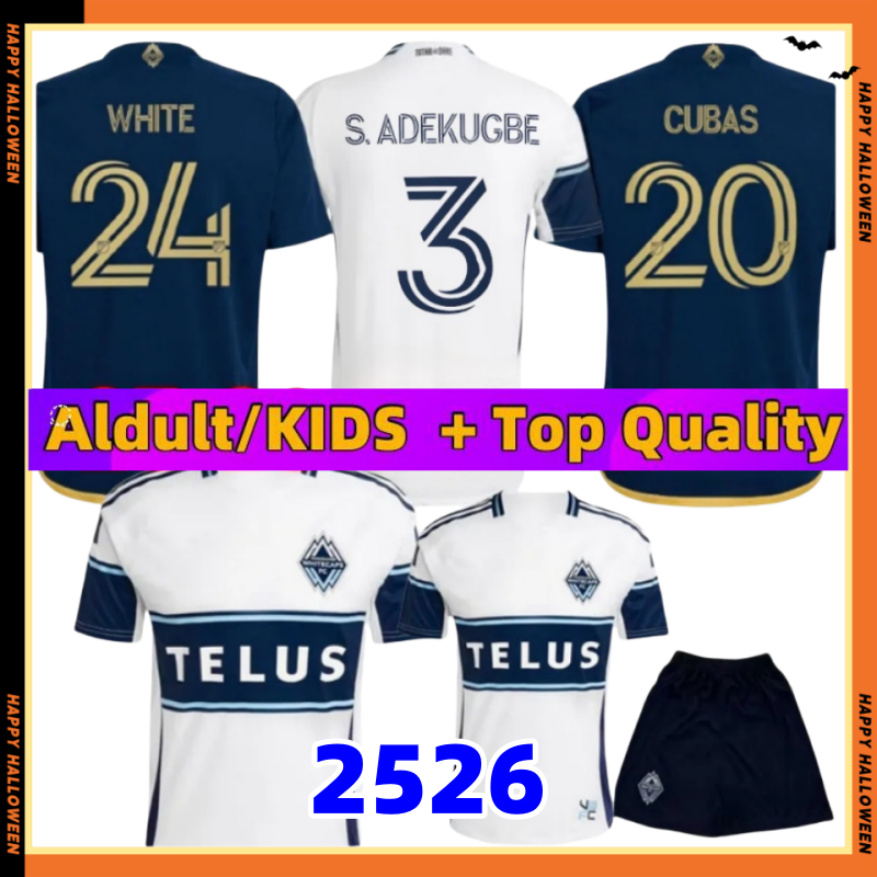 25 26 Vancouver Soccer jerseys Whitecaps home away men kids kids full kits fans player version 2025 2026 Mueller Vancouver Football Shirts
