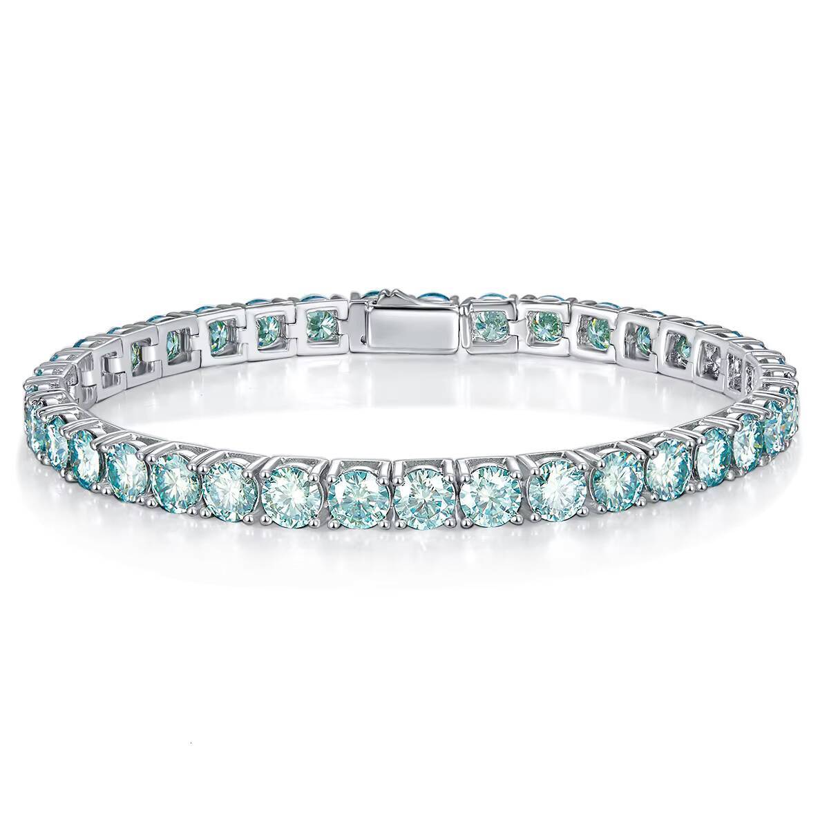 Ruizuan Moissanite Tennis Bracelets for Me Men Ladies Tennis Bracelet Moissanite Jewelry With Certificate Game GRA