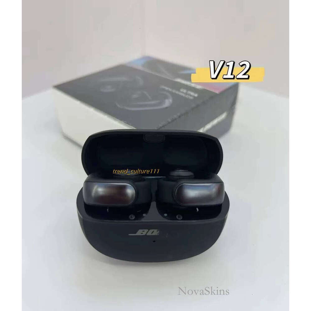 New Ultra Open Wireless Bluetooth V12 Earclip Space Audio Not In Earphones