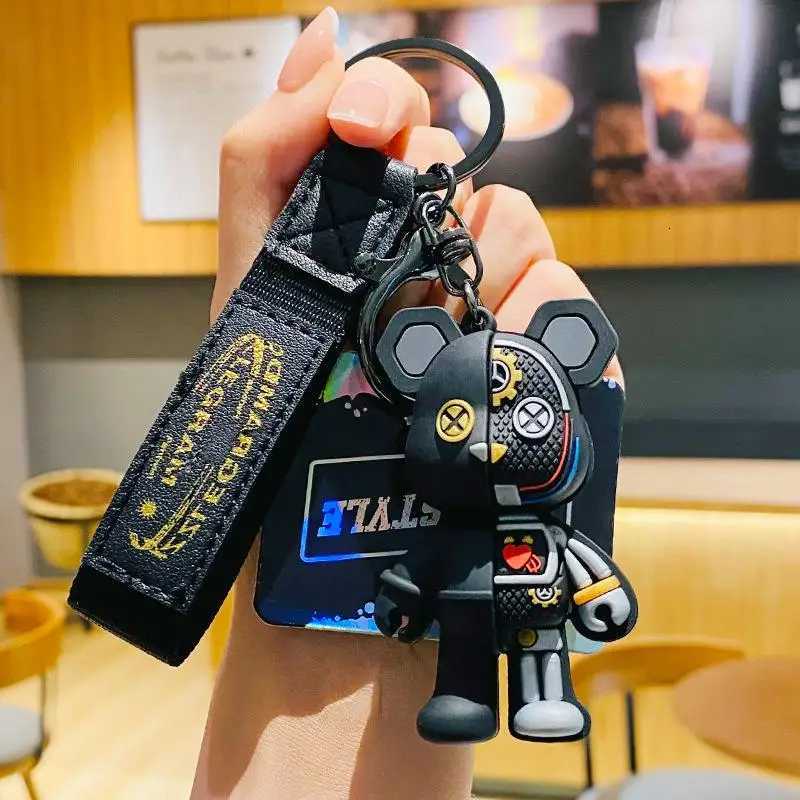 Cartoon Simple Mechanical Bear Cute Niche Doll Keychain Chain Bag Personalized Small Pendant Accessory Keychain Decorative Gifts G250802