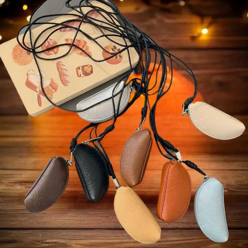 Modern Tanned Cowhide Mini Lipstick Bag Sophisticated Coin Wallet Womens Keychain G250802