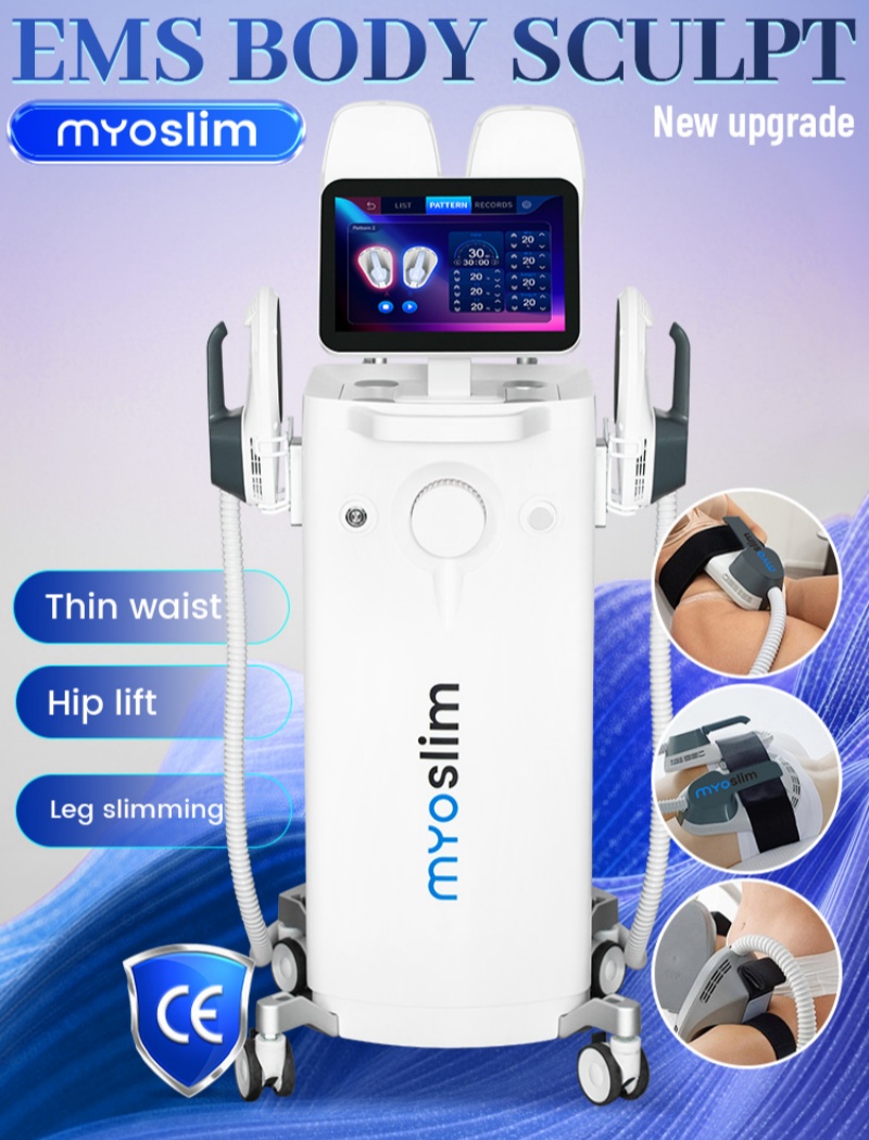 MYOSLIM RF EMS Body Sculpt Machine 15 Electromagnetic Sculpting Slimming Fat Stimulation Muscle Stimulation Pelvic Body