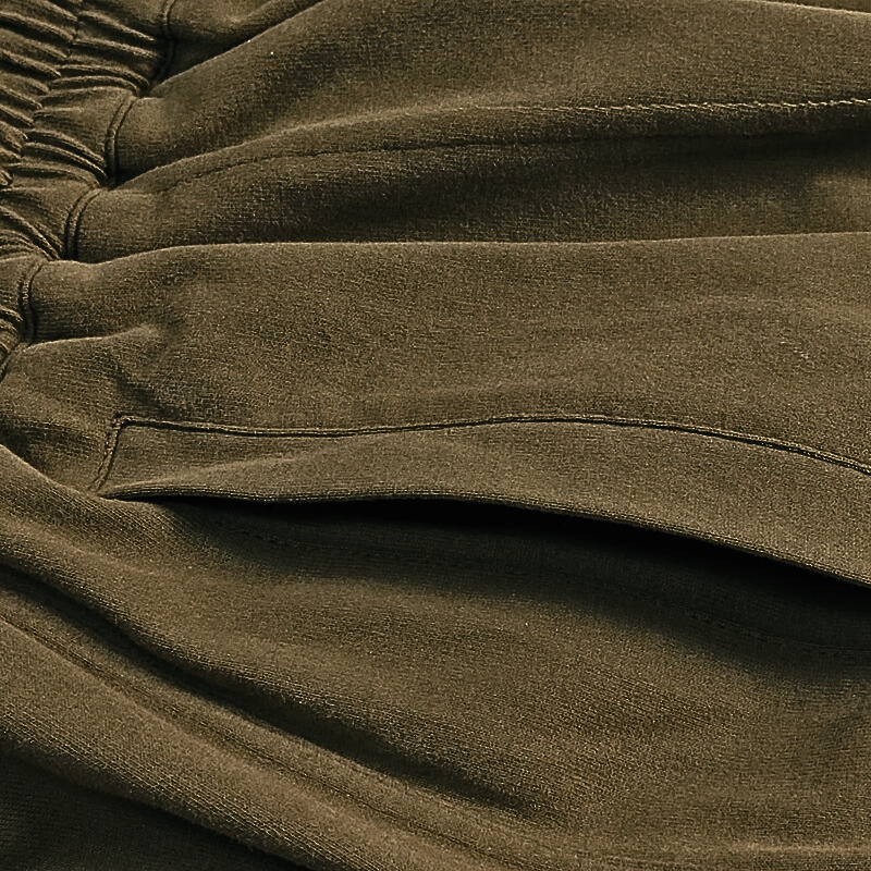 Men's Summer Shorts with Elastic Waistband & Tie Design - Solid Color Customizable