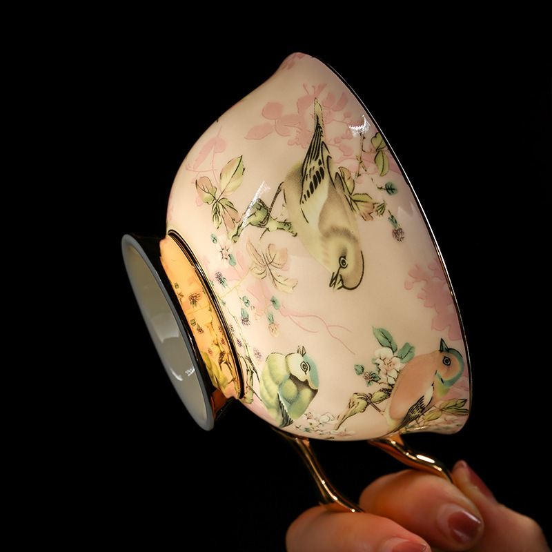 Meidao Coffee High-end Exquisite Bone China Large Capacity Mug Designer Style Afternoon Tea Cup Set designer luxcury