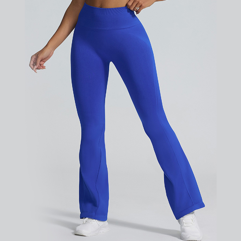 New summer arrivals! High-waisted, skin-tight, butt-lifting yoga flared pants, women's dance fitness outdoor slit pants.