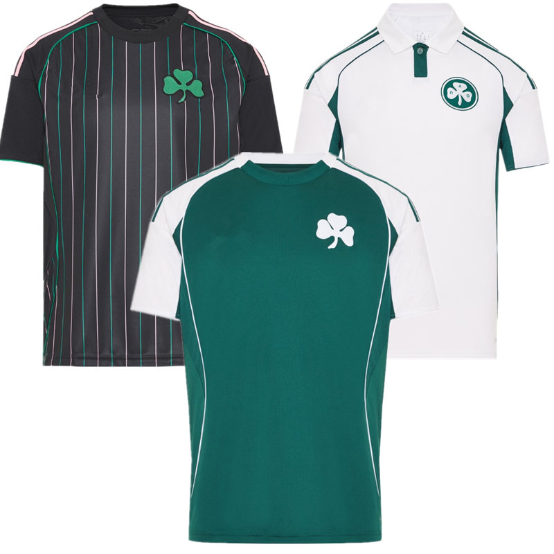2025 26 Panathinaikos Football Jersey Carol Fortis Alexander Custom T-shirt