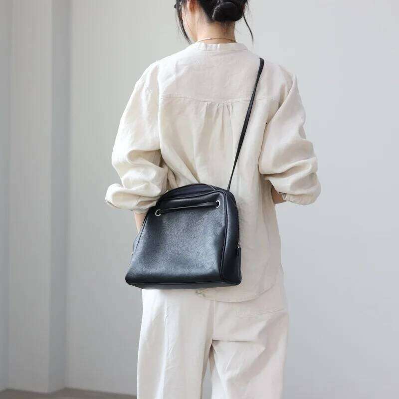 Genuine Leather Crossbody Bags Women Designer Handbag Soft Cowhide Shoulder Bag Suitable For Working And Traveling