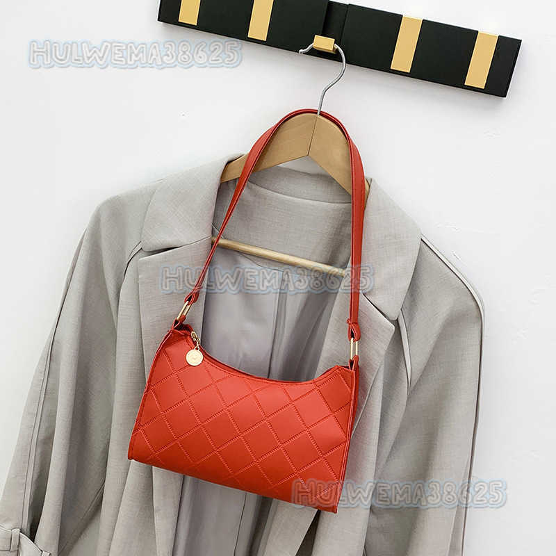 Womens Bag Autumn Winter 2025 New Small Bag Bag Plaid Simple Shoulder Bag Womens Underarm Bag H250804