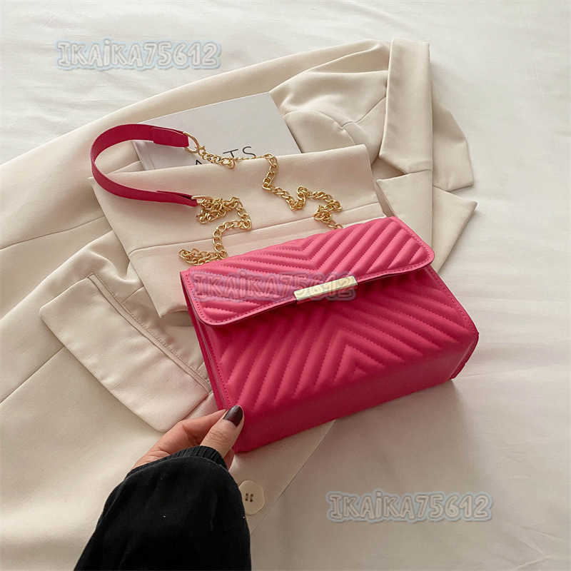 2025 New Personalized Niche Design Casual Solid Color Simple Small Bag Women Chain Shoulder Crossbody Small Square Bag H250804