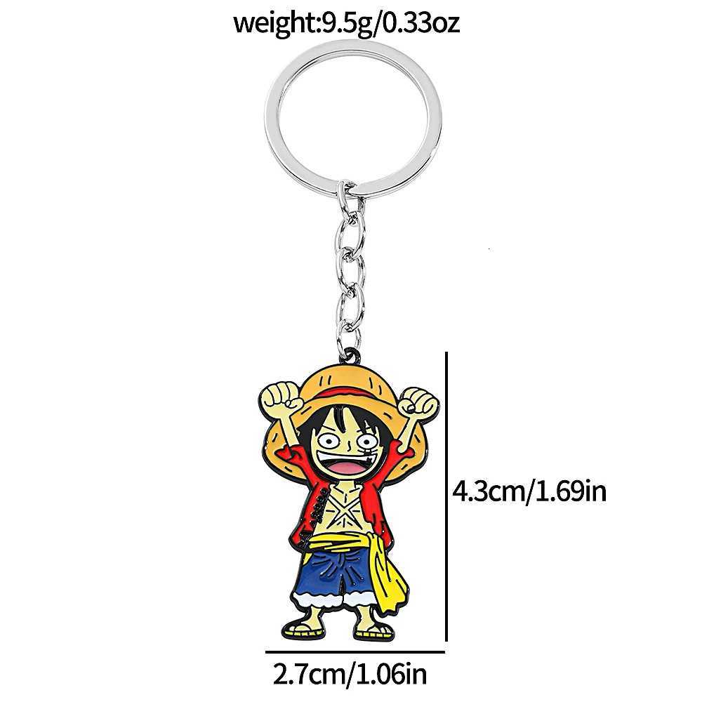 Popular Cartoon Anime One Piece Keychain Cute Anime Figure Luffy Travel Backpack Pendant Accessories Fashion Pendant Keychain G250802