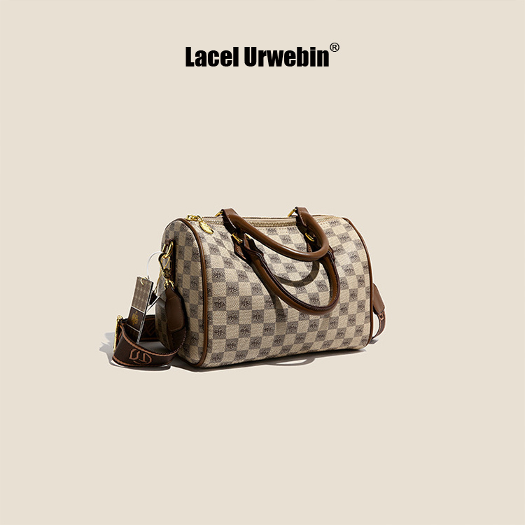 Premium Bag Women's Fashion Boston Pillow Bag Texture Versatile Printed Handbag2025