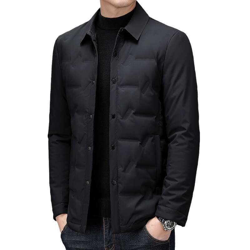 German Single White Duck Down Lightweight Men's Casual Jacket Short Autumn And Winter Coat