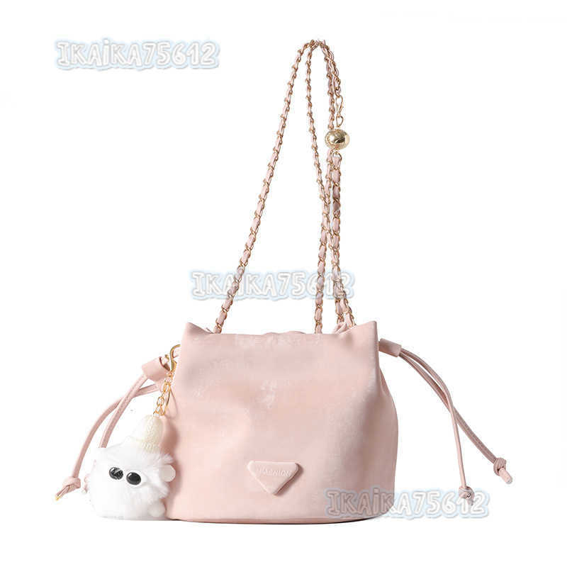 Simple New Fashion Bucket Bag Crossbody Bag Trendy Chain Handbag Womens Bag 2025 Spring Elegant Shoulder Bag H250804