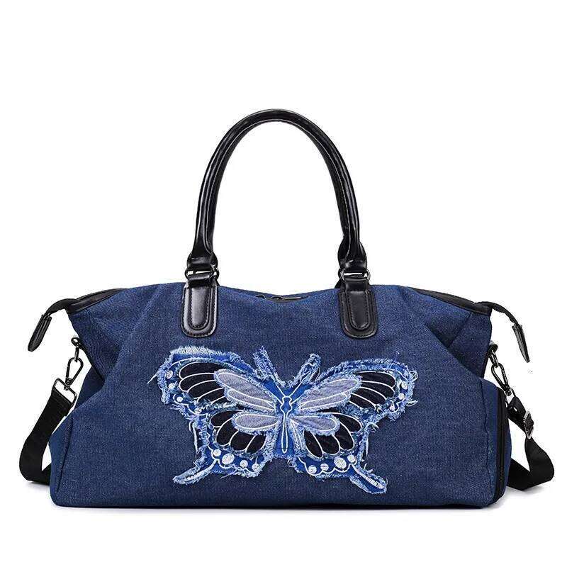 Leisure Large Capacity Denim Women's Handbag Crossbody Lage Travel Designer Bag Bags Vie