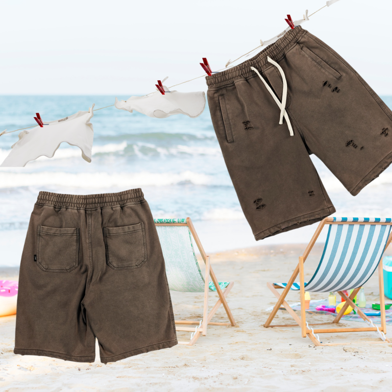 Personalized Comfort Fit for Him - Stylish Short Pants With Elastic Waistband Options Comfortable and breathable fabric