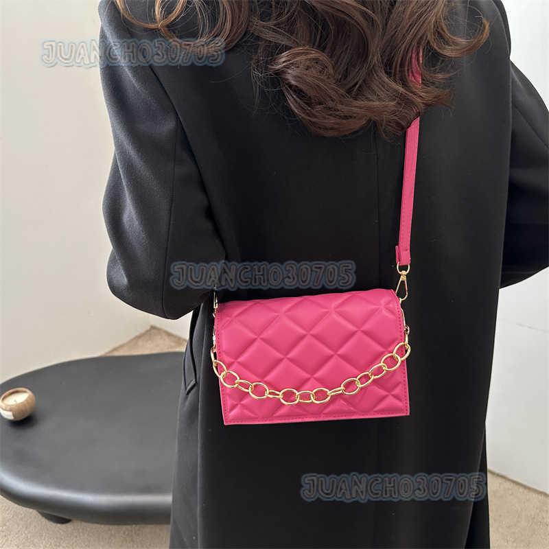 Trendy Womens Bags 2025 New Solid Color Texture Niche Shoulder Bags Stylish Casual Crossbody Small Square Bags H250804