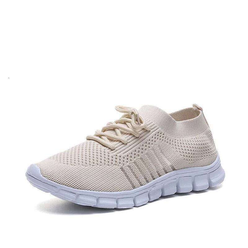 New Summer Sneakers Women Slip on Mesh Light Breathable Running designer Woman Walking Platform Comfortable Female Casual Shoes