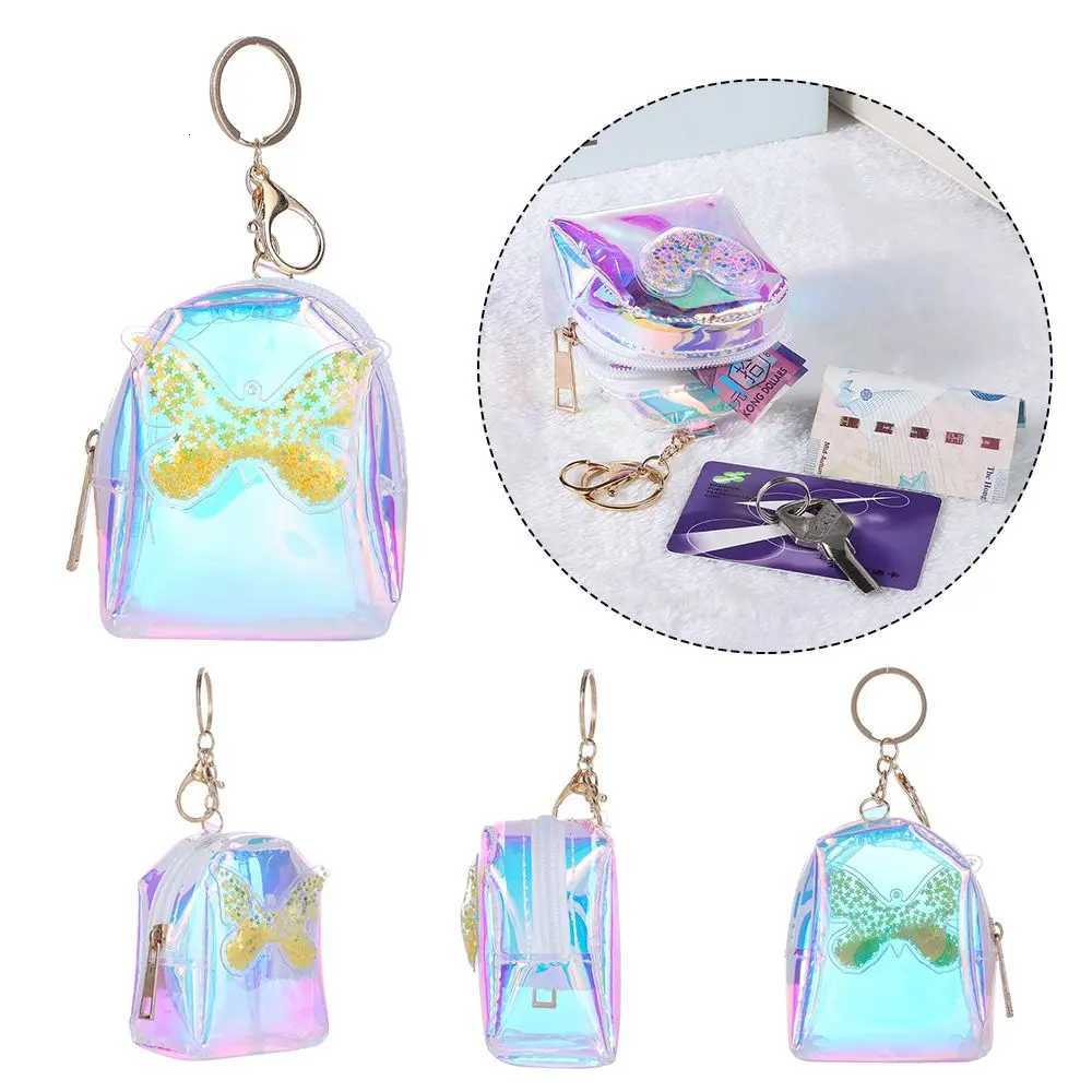 Cartoon Women Girls Mini Backpack Zipper Coin Purse Keys Pouch Card Holder Wallet Money Bags Earphone Storage Package Kids Gifts G250802