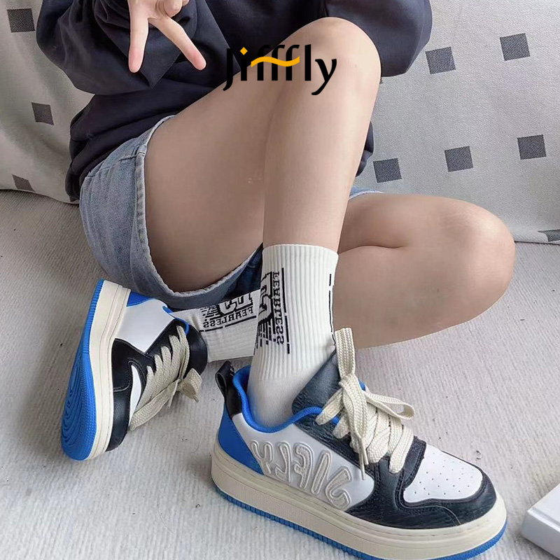 Jifffly Skateboard Men and Women 2025 Summer New Casual Versatile Shoes with Inner Height Increase for Couples Students Sports