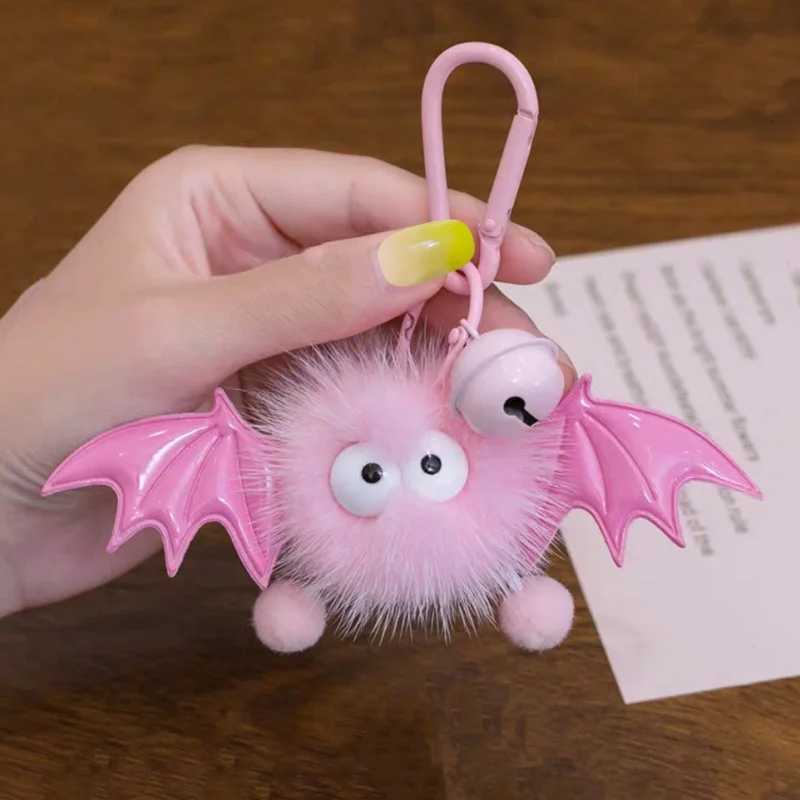 luxury jewelry Interesting little devil keychain Halloween pendant pom-pom monster keychain accessories Cute gift G250802
