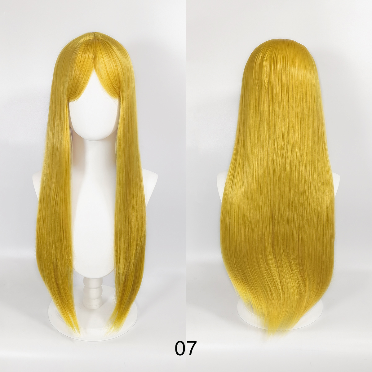 Long straight hair wig - Daily wear cos - Versatile style - Fashionable face-shaping long hair head cover