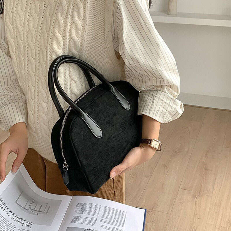 Milad Velvet for Women New High-End Matte Handbag Large Capacity Boston Bag