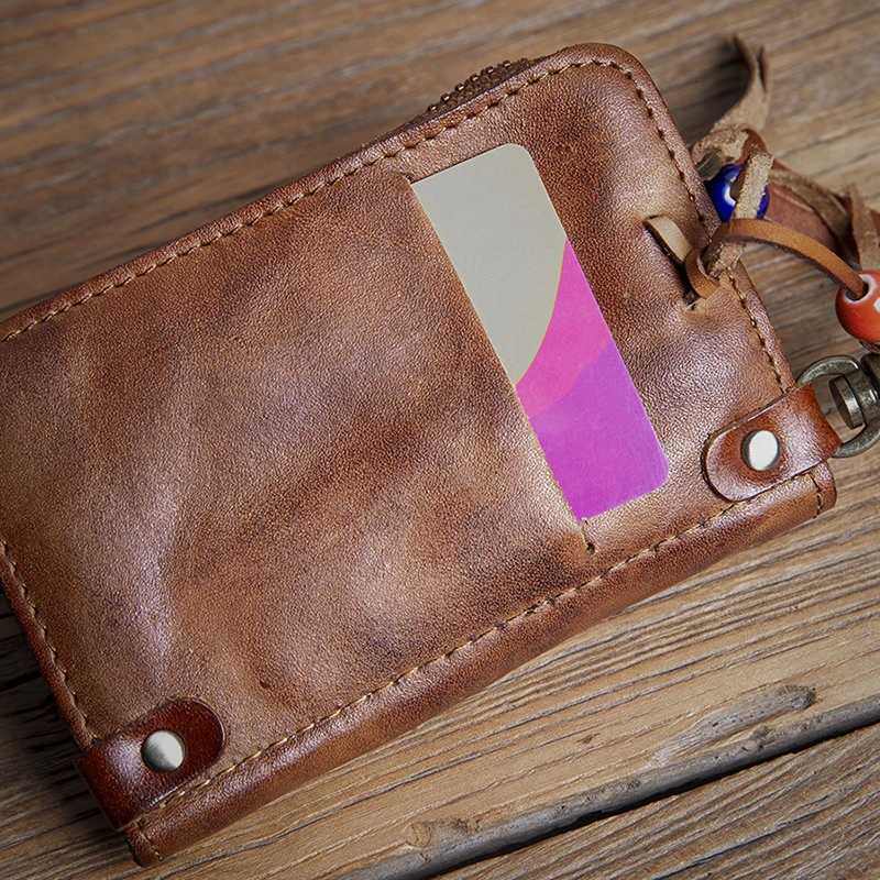 GURO High Quality Genuine Leather Key Bag for Men and Women Waist Hanging Car Key Case Organizer Multifunctional Card Holder Coin Purse G250802